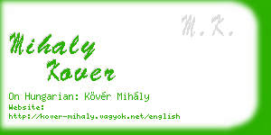 mihaly kover business card